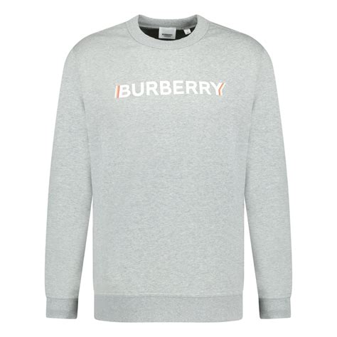 Burberry Fawson Logo Print Crewneck Sweatshirt Black Men's